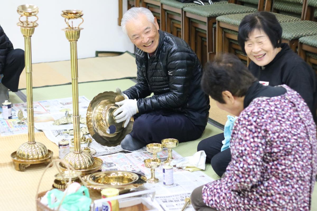 3月6日    おみがき、寺院・納骨堂清掃ボランティア活動