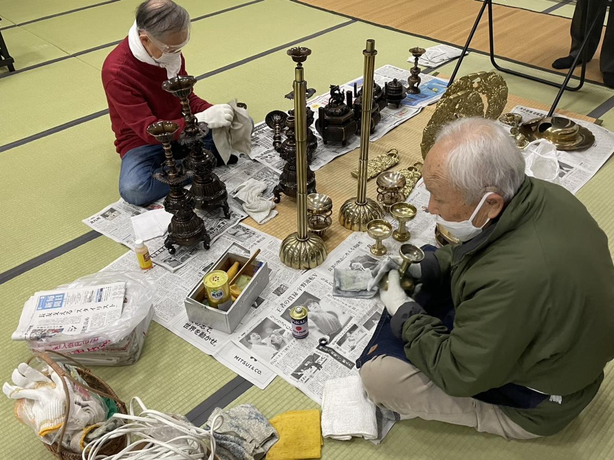 11月29日    おみがき、寺院・納骨堂清掃ボランティア活動