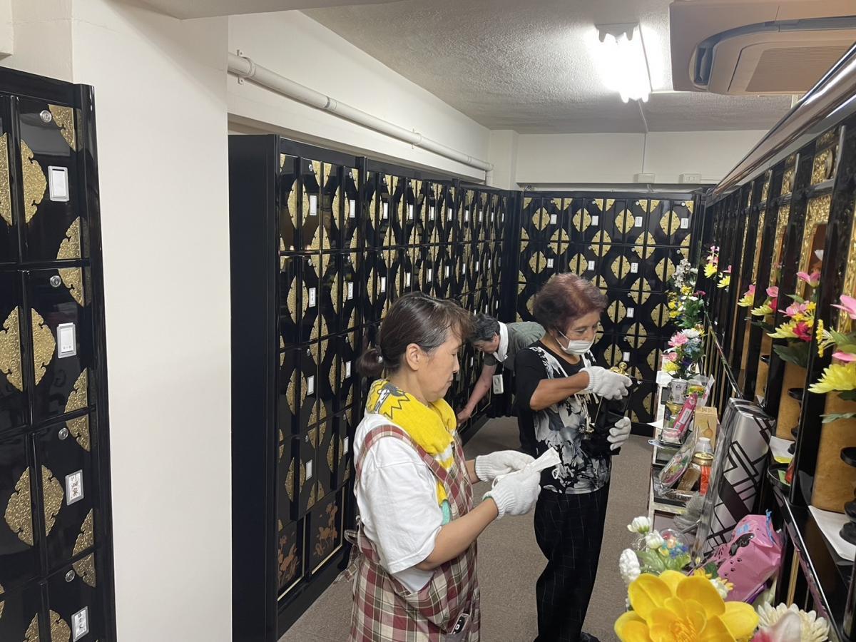 2024.9.4　おみがき、寺院・納骨堂清掃ボランティア活動