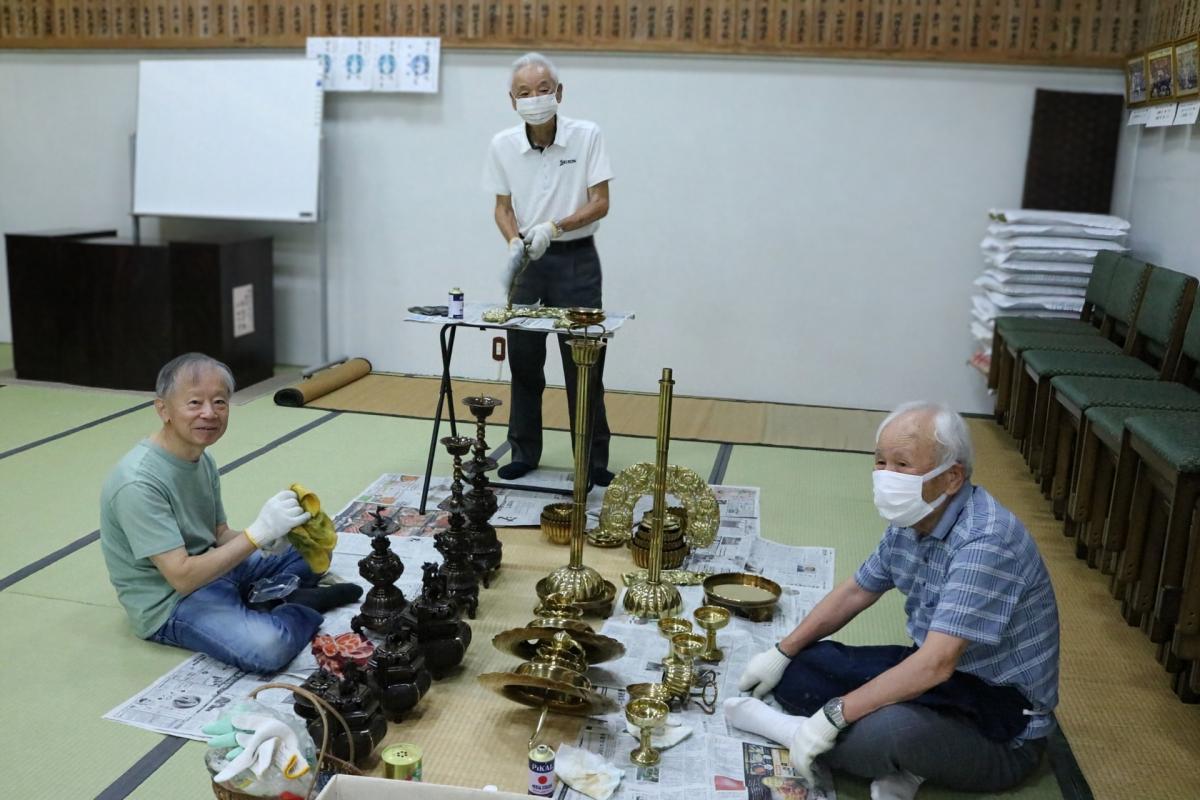 2025.7.31　おみがき、寺院・納骨堂清掃ボランティア活動
